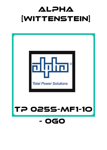 TP 025S-MF1-1O - 0G0  Alpha [Wittenstein]