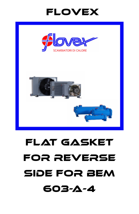 Flat gasket for reverse side for BEM 603-A-4 Flovex