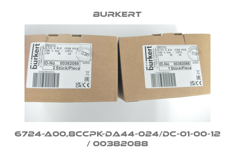 6724-A00,8CCPK-DA44-024/DC-01-00-12 / 00382088 Burkert