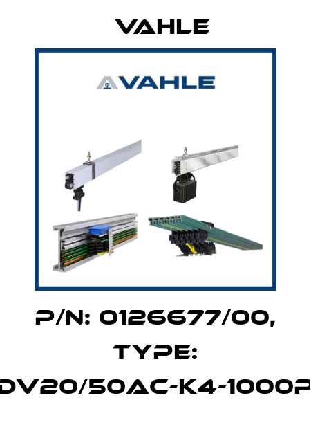 P/n: 0126677/00, Type: DT-UDV20/50AC-K4-1000PE-CB Vahle