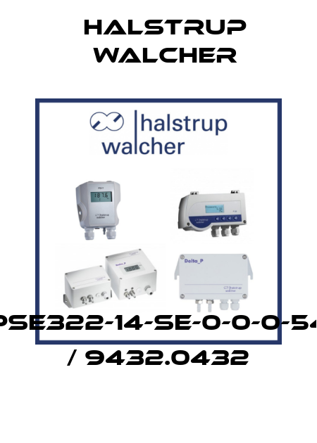 PSE322-14-SE-0-0-0-54 / 9432.0432 Halstrup Walcher