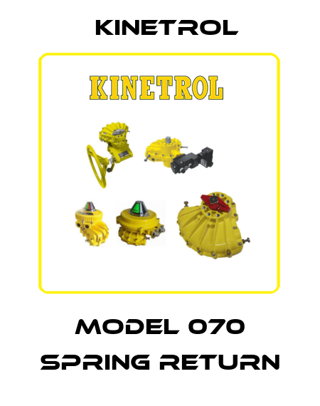 Model 070 spring return Kinetrol