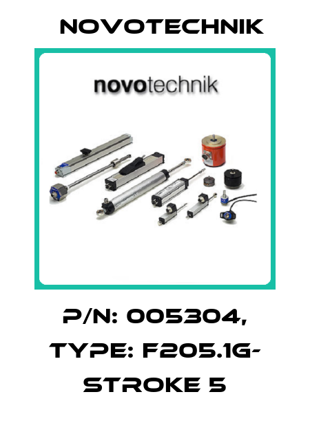 p/n: 005304, type: F205.1G- stroke 5 Novotechnik
