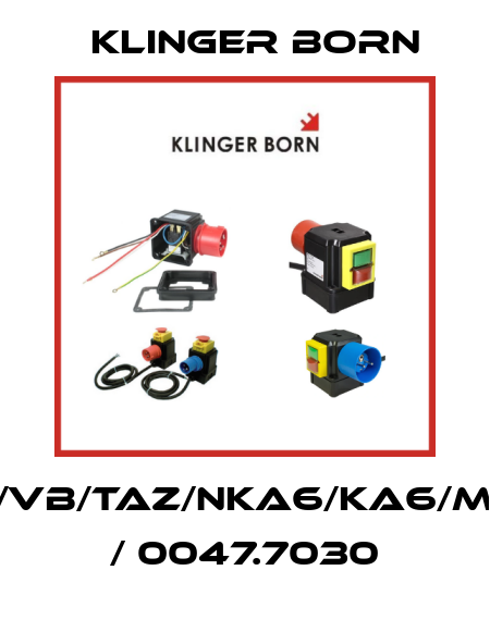 K700/VB/TAZ/NKA6/KA6/M12.5A / 0047.7030 Klinger Born