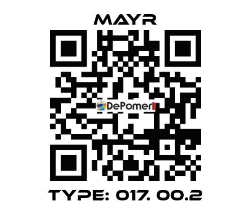 Type: 017. 00.2 Mayr