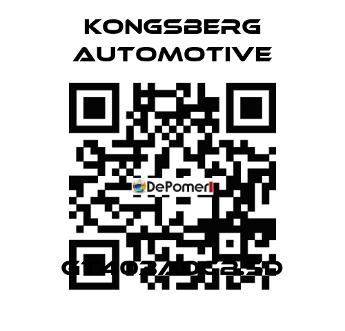 GT403A0C2.5D Kongsberg Automotive