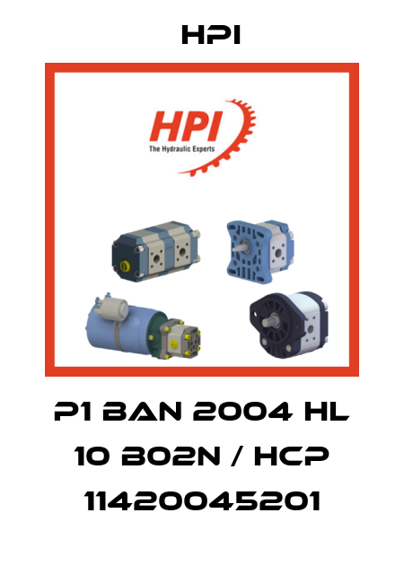 P1 BAN 2004 HL 10 B02N / HCP 11420045201 HPI