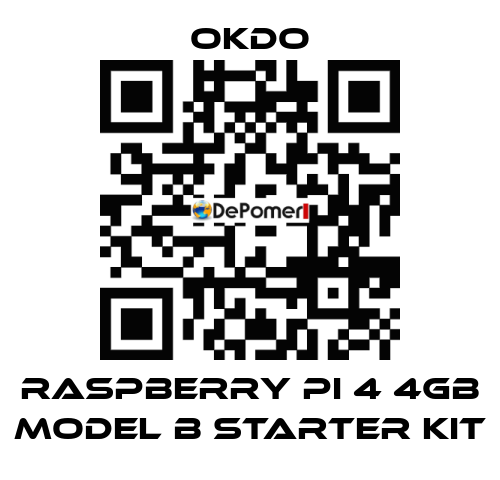Raspberry Pi 4 4GB Model B Starter Kit Okdo