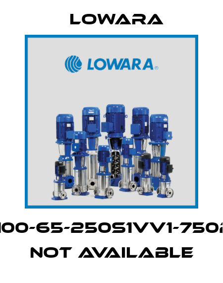 LSN100-65-250S1VV1-7502/60 not available Lowara