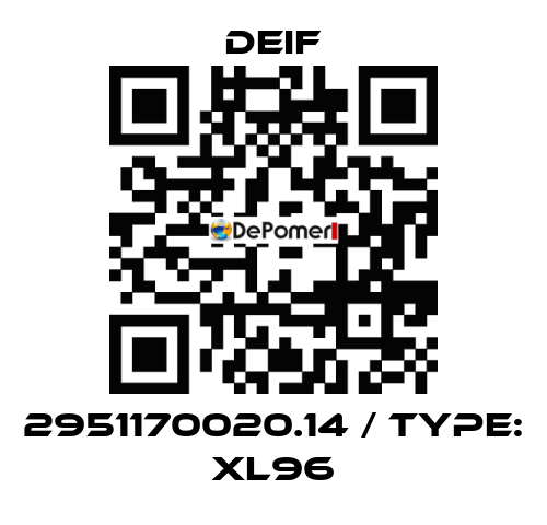 2951170020.14 / Type: XL96 Deif