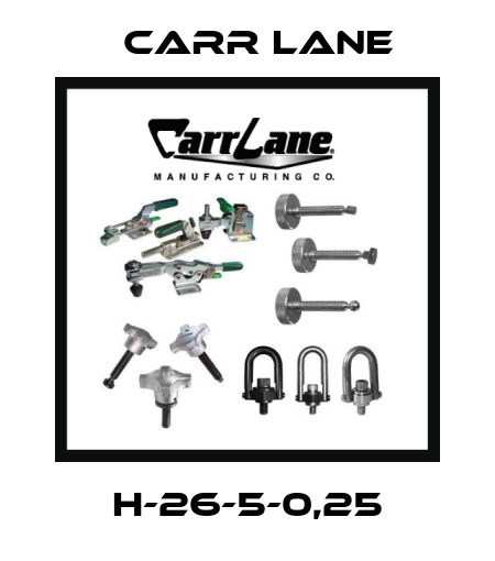 H-26-5-0,25 Carr Lane