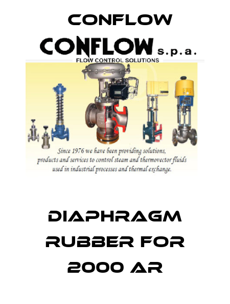 diaphragm rubber for 2000 ar CONFLOW