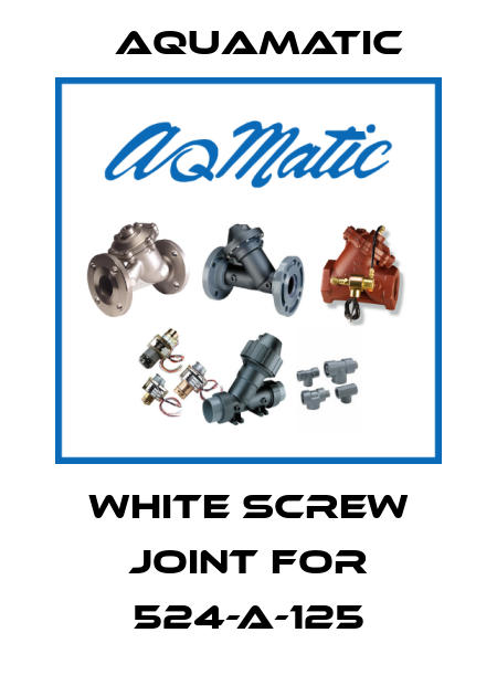 White screw joint for 524-A-125 AquaMatic