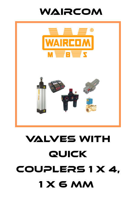 VALVES WITH QUICK COUPLERS 1 X 4, 1 X 6 MM  Waircom