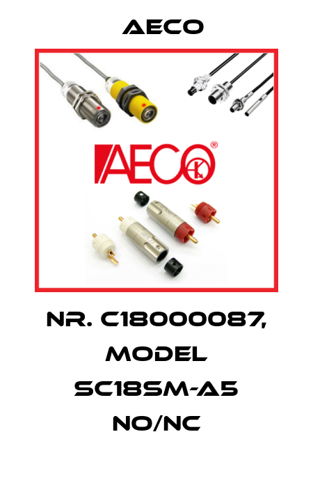 Nr. C18000087, Model SC18SM-A5 NO/NC Aeco
