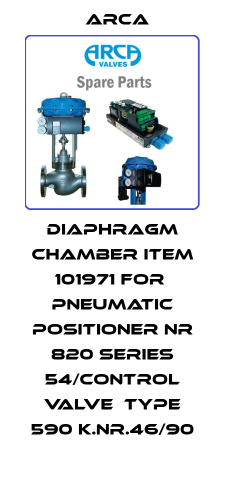 DIAPHRAGM CHAMBER ITEM 101971 FOR  PNEUMATIC POSITIONER NR 820 SERIES 54/CONTROL VALVE  TYPE 590 K.NR.46/90 ARCA