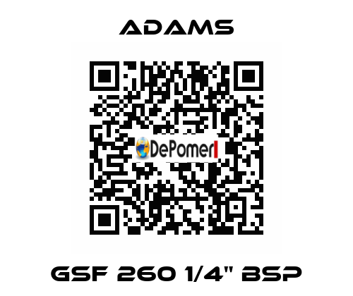 GSF 260 1/4" BSP ADAMS