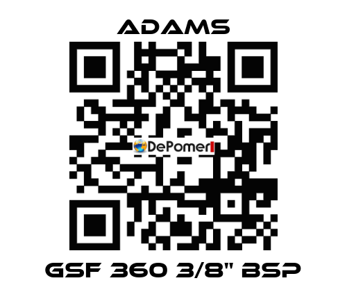 GSF 360 3/8" BSP ADAMS
