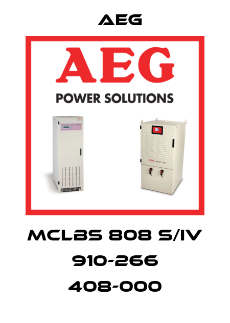MCLbs 808 S/IV 910-266 408-000 AEG