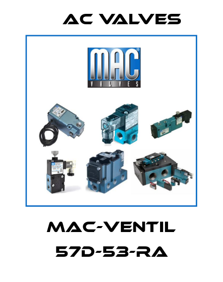 MAC-Ventil 57D-53-RA МAC Valves