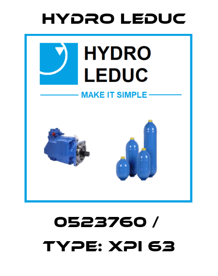 0523760 /  Type: XPI 63 Hydro Leduc