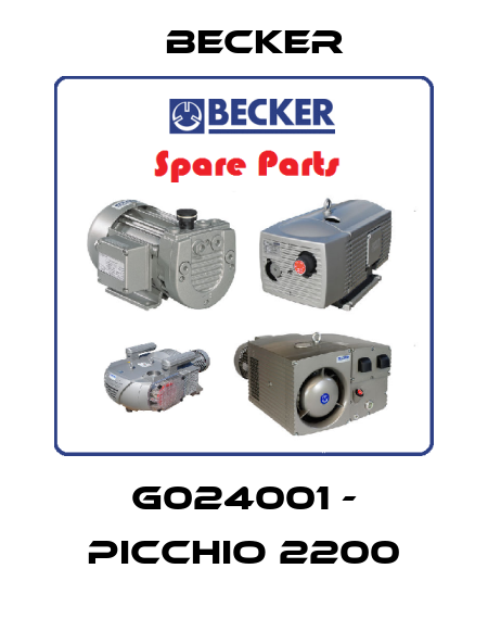 G024001 - PICCHIO 2200 Becker