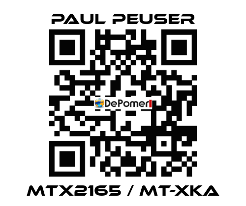 MTX2165 / MT-XKA PAUL PEUSER