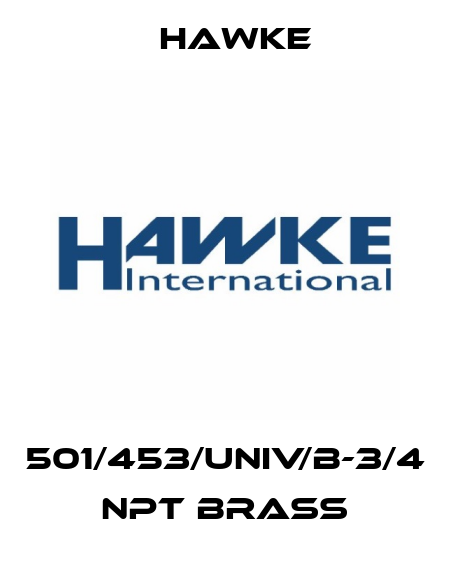 501/453/UNIV/B-3/4 NPT brass Hawke