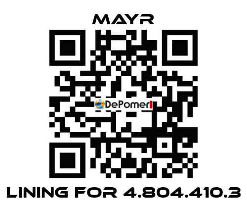 lining for 4.804.410.3 Mayr