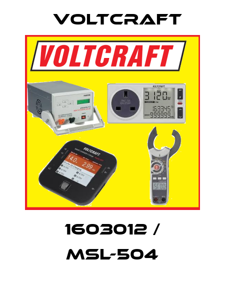 1603012 / MSL-504 Voltcraft