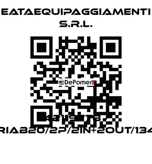 42119778 / CRIAB20/2P/2IN+2OUT/1340 EATAequipaggiamenti s.r.l.