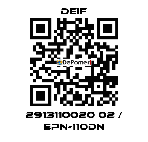 2913110020 02 / EPN-110DN Deif