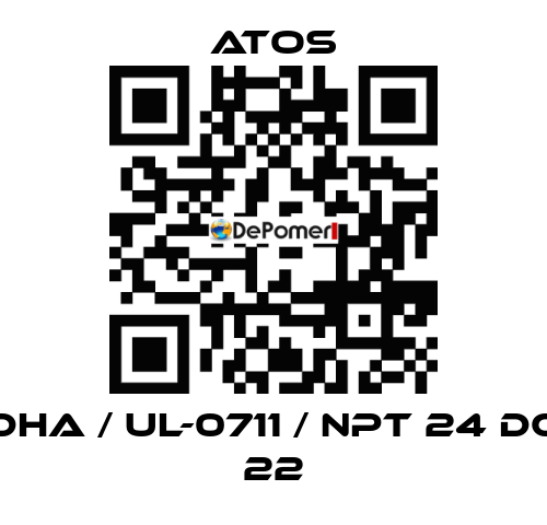 DHA / Ul-0711 / NPT 24 DC 22 Atos