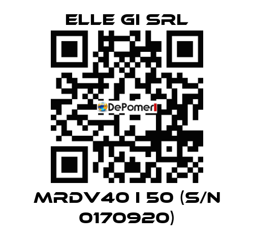 MRDV40 I 50 (s/n 0170920) ELLE GI SRL