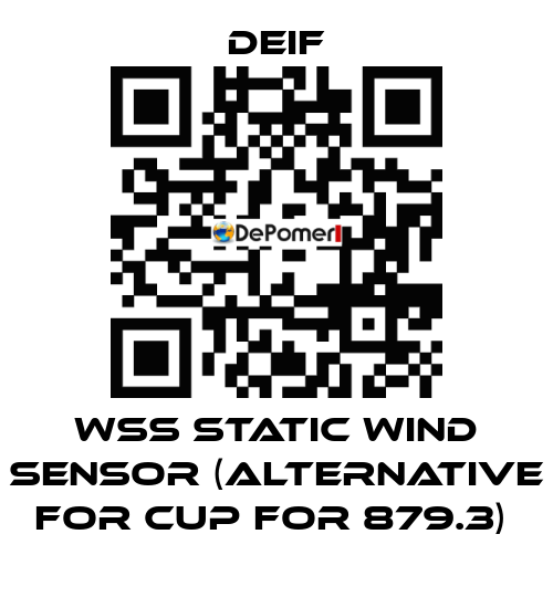 WSS STATIC WIND SENSOR (ALTERNATIVE FOR CUP FOR 879.3)  Deif