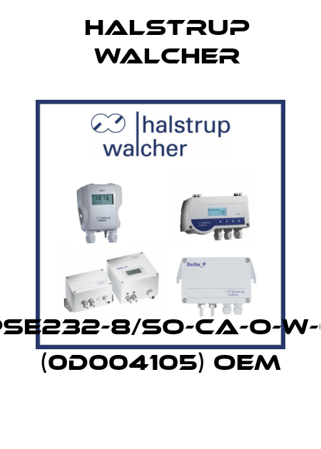 PSE232-8/So-CA-O-W-0 (0D004105) OEM Halstrup Walcher