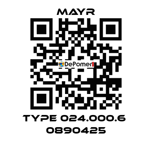 Type 024.000.6  0890425 Mayr