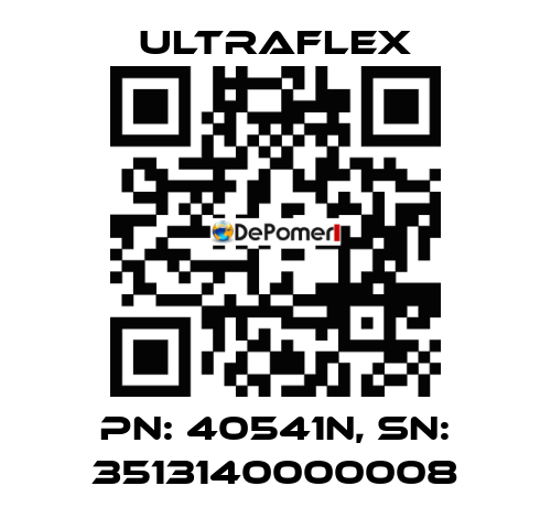 pn: 40541N, sn: 3513140000008 Ultraflex