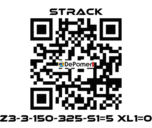 Z3-3-150-325-S1=5 XL1=0 Strack