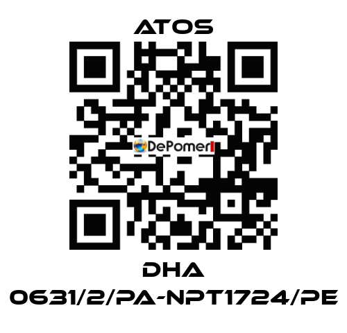 DHA 0631/2/PA-NPT1724/PE Atos