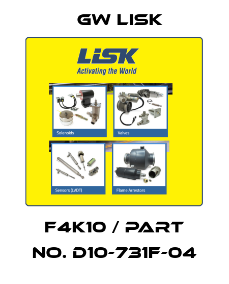 F4K10 / part no. D10-731F-04 Gw Lisk