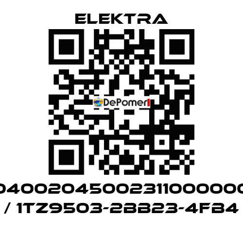 04002045002311000000 / 1TZ9503-2BB23-4FB4 ELEKTRA