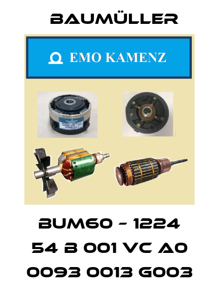 Bum60 – 1224 54 B 001 VC A0 0093 0013 G003 Baumüller