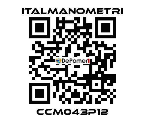 CCM043P12 ITALMANOMETRI