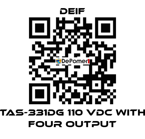 TAS-331DG 110 VDC with four output Deif
