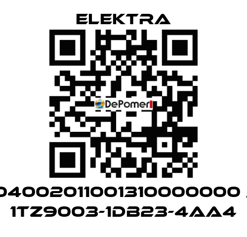 04002011001310000000 / 1TZ9003-1DB23-4AA4 ELEKTRA