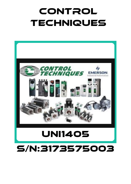 UNI1405 S/N:3173575003 Control Techniques