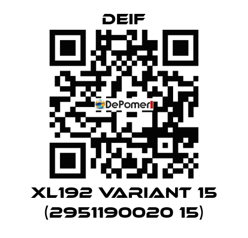 XL192 Variant 15 (2951190020 15) Deif