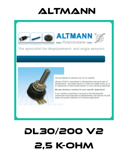 DL30/200 V2 2,5 K-Ohm ALTMANN