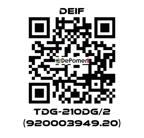 TDG-210DG/2 (920003949.20) Deif